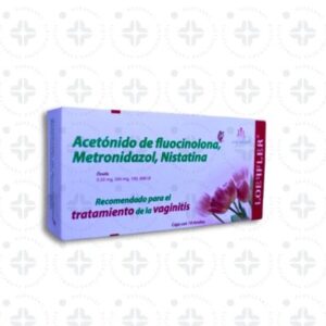 ACET?NIDO DE FLUOCINOLONA, METRONIDAZOL, NISTATINA