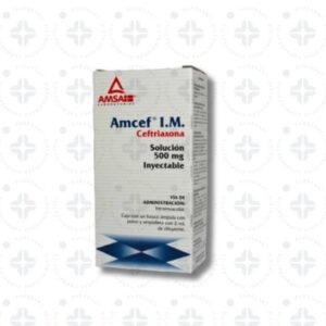 AMCEF 500 MG / 2 ML SOLUCION INYECTABLE IM C/1 ANT PE. AMSA