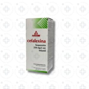 CEFALEXINA 250MG/5ML SUSP FCO 100ML. AMSA