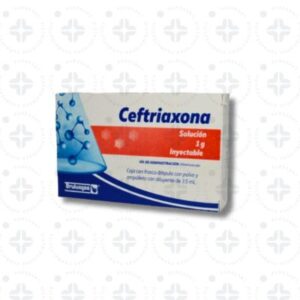 CEFTRIAXONA 1 G/ 3.5 ML SOL. INY  I.M C/1 AMP.