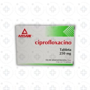 CIPROFLOXACINO 250 MG TAB C/12. AMSA