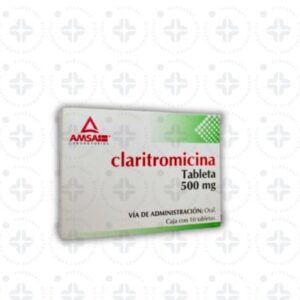 CLARITROMICINA 500 MG TAB C/10. AMSA