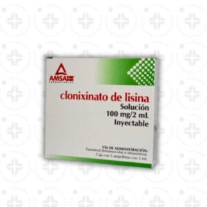 CLONIXINATO DE LISINA 100 MG / 2 ML SOL INY C/5. AMSA