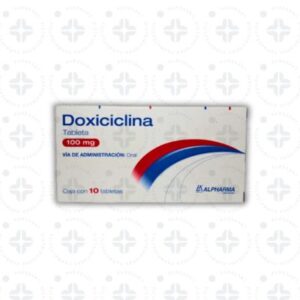 DOXICICLINA 100 MG  C/10 TABS.