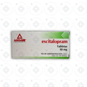 ESCITALOPRAM 10 MG. CAJA CON 28 TABLETAS.