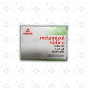 METAMIZOL SODICO SOLUCION 1G/2ML 3 AMPOLLETAS. AMSA