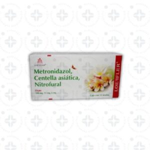 METRONIDAZOL/ CENTELLA/ NITROFURAL (CENTRASOL) 300 MG/ 15 MG/ 6 MG OVULOS C/ 12