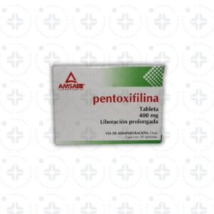PENTOXIFILINA 400MG TAB LP C/30. AMSA