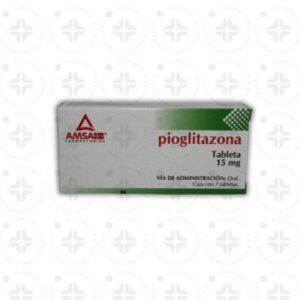 PIOGLITAZONA 15 MG C/7 TABS AMSA