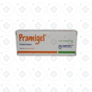 PRAMIGEL 10 MG/ 200 MG/ 200 MG/ 50 MG TAB C/ 20.