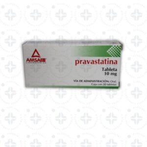 PRAVASTATINA 10MG TAB C/30. AMSA