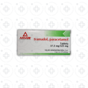 TRAMADOL, PARACETAMOL, 37.5 MG / 325 MG. C/20 TABS. AMSA