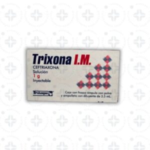 TRIXONA 1 GR/ 3.5 ML SOL INY I.M. C/1.