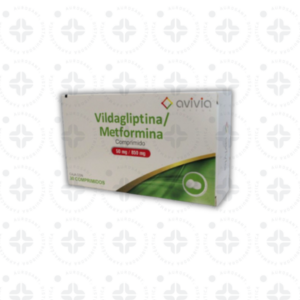VILDAGLIPTINA/ METFOMINA  50 MG/ 850 MG COMP CON 30
