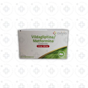 VILDAGLIPTINA/ METFORMINA COMP 50 MG/ 850 MG