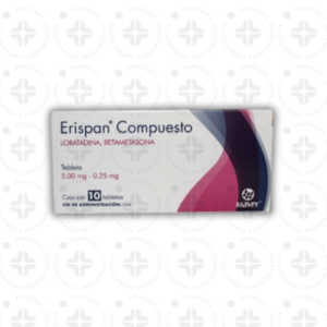 ERISPAN COMP 5.00 MG/ 0.25 MG C/10 TABS
