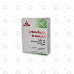 KETOROLACO/TRAMADOL 10/25MG/1ML SOL INY C/3. AMSA