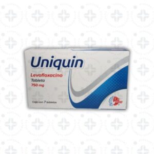 UNIQUIN 750 MG C/ 7 TABS